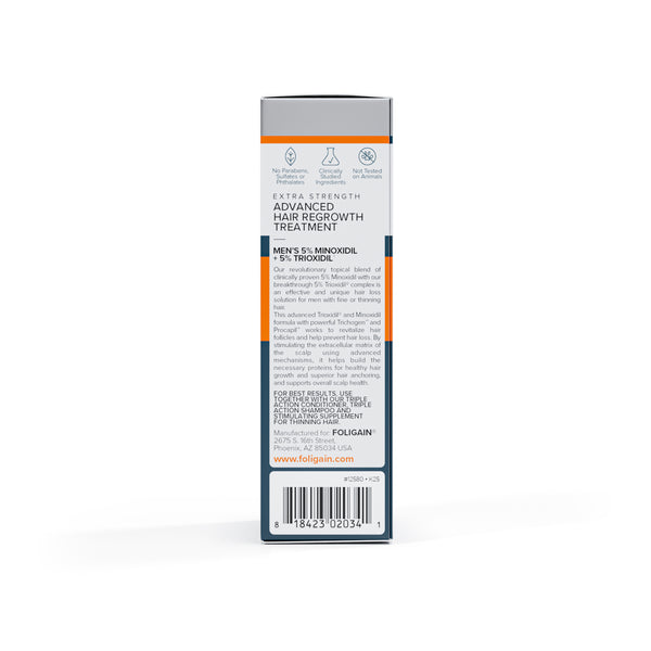FOLIGAIN Pokročilý Růst Vlasů pro Muže Minoxidil 5 % + Trioxidil 5 %