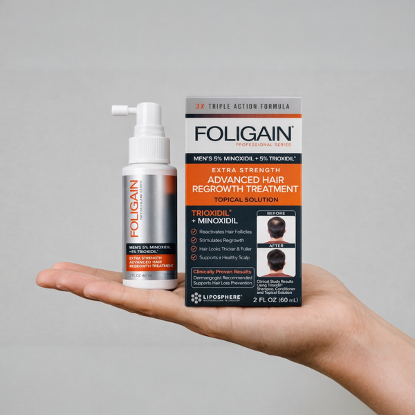 FOLIGAIN Pokročilý Růst Vlasů pro Muže Minoxidil 5 % + Trioxidil 5 %