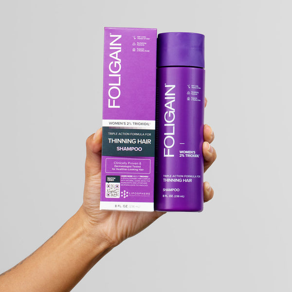 FOLIGAIN Triple Action Shampoo For Thinning Hair For Women with 2% Trioxidil - FOLIGAIN EUROPE